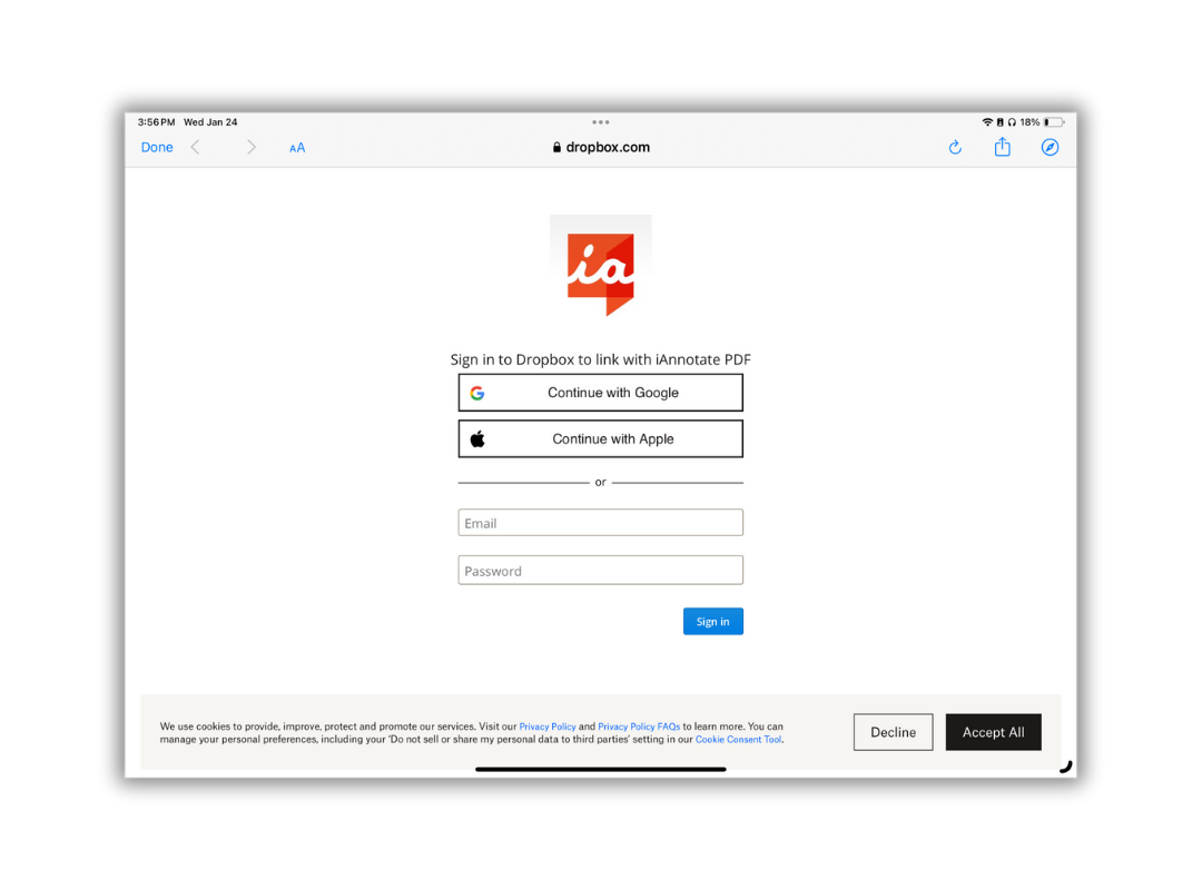 Adding storage connections to iannotate